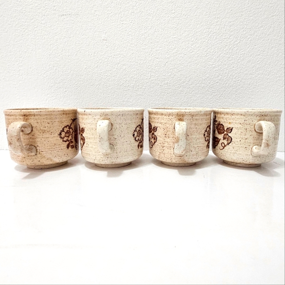 🇬🇧 Vintage Churchill Wild Strawberry Tea Cup  - Set of 4 - Picture 8 of 15
